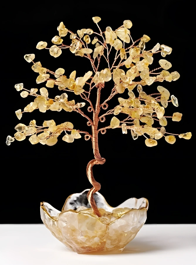 Stromček Šťastia Citrín 15 cm