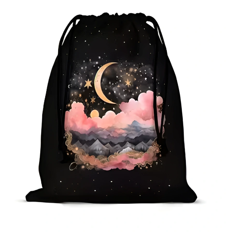 Vrecko na karty/tarot Mesiac 14 x 17.5cm