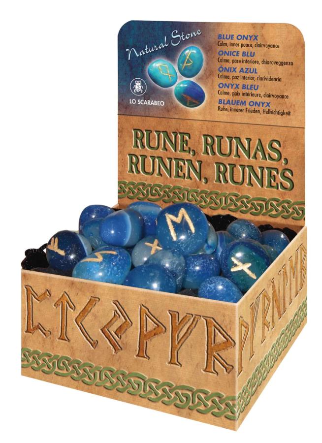 Runy/Runové kamene Modrý Ónyx
