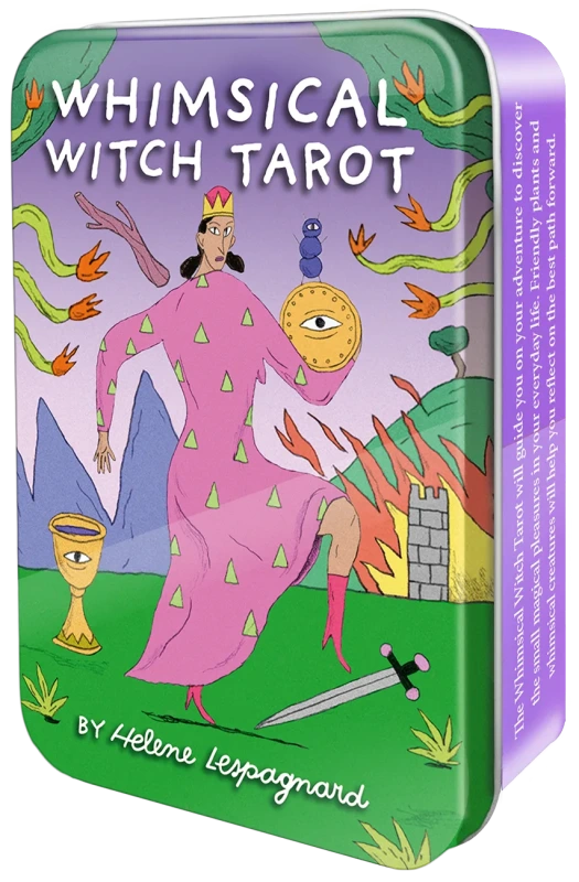 Whimsical Witch Tarot in a Tin, Helene Lespangnard