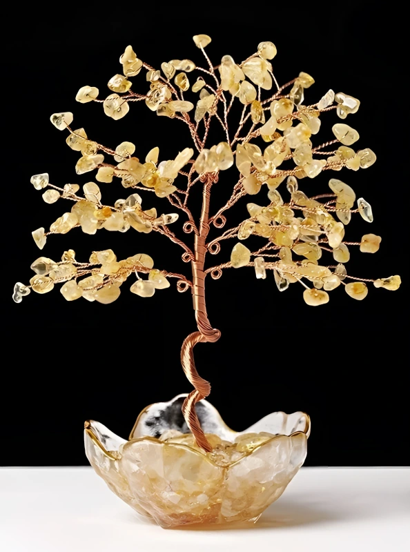 Stromček Šťastia Citrín 15 cm