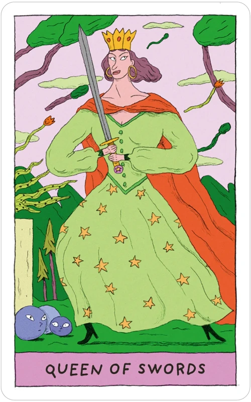 Whimsical Witch Tarot in a Tin, Helene Lespangnard 3