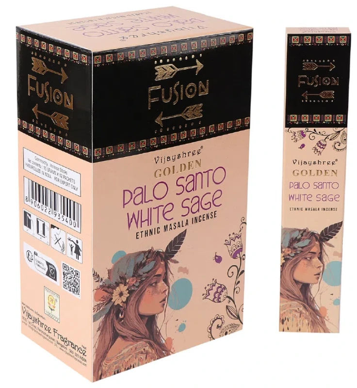 Vonné Tyčinky Fusion Golden- Palo Santo a Biela Šalvia