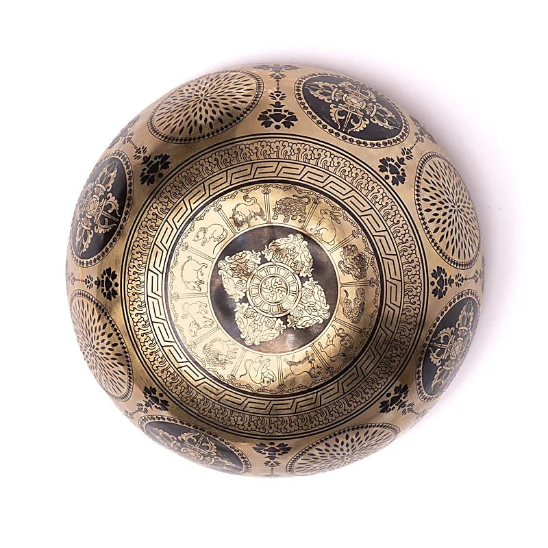 Tibetská Misa Liečivá Gravírovaná Strom Života 24 cm 2