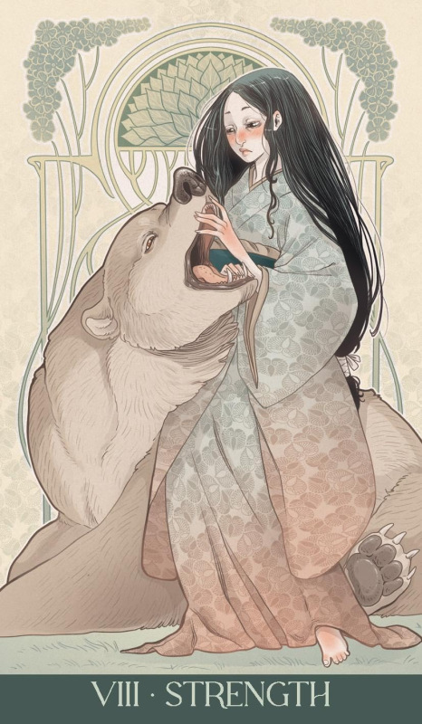 Japanese Art Nouveau Tarot - Debora Mayfair 1