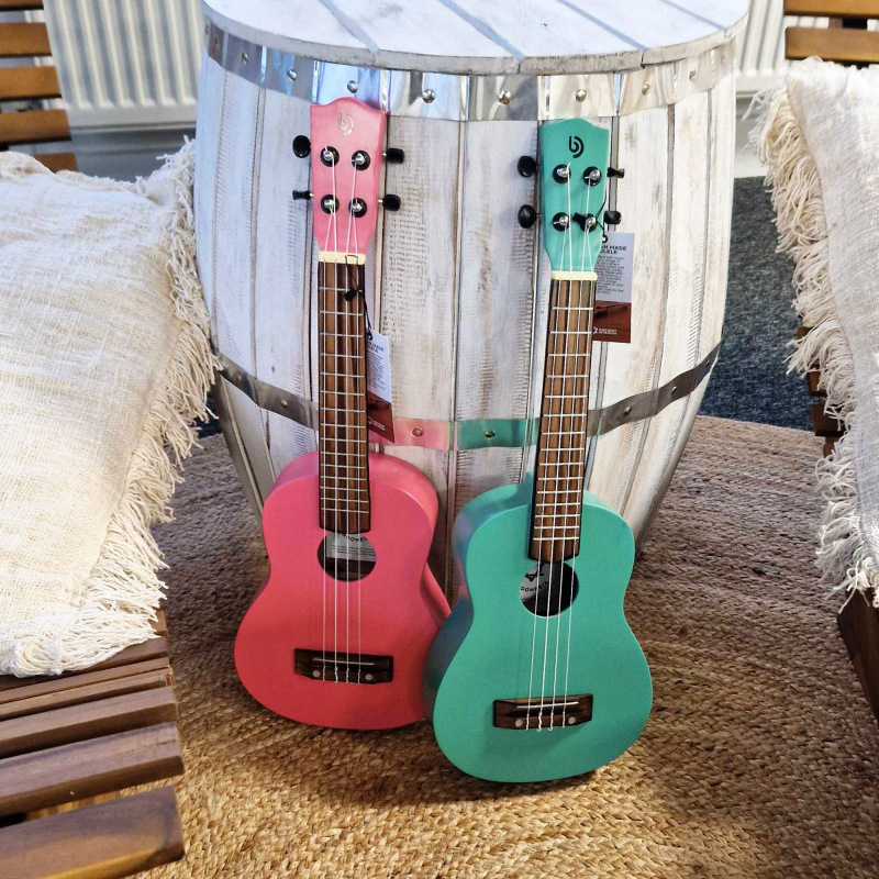 Ukulele Ručne Vyrobené - tyrkysové, muzikoterapia 4