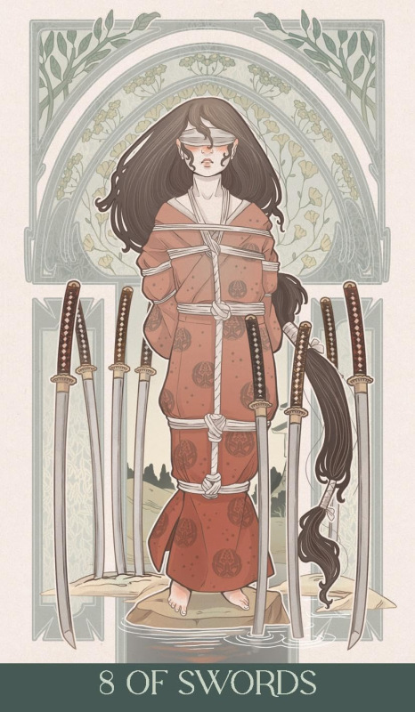 Japanese Art Nouveau Tarot - Debora Mayfair 5