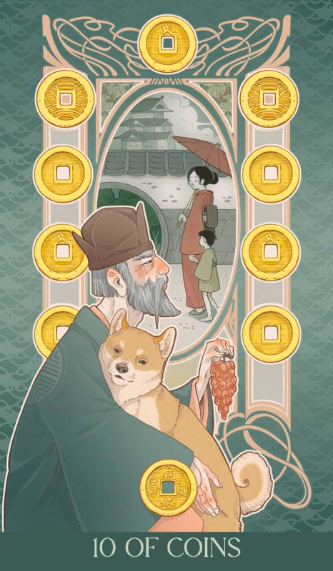 Japanese Art Nouveau Tarot - Debora Mayfair 4