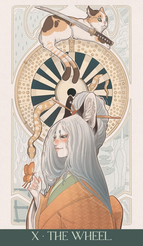 Japanese Art Nouveau Tarot - Debora Mayfair 3