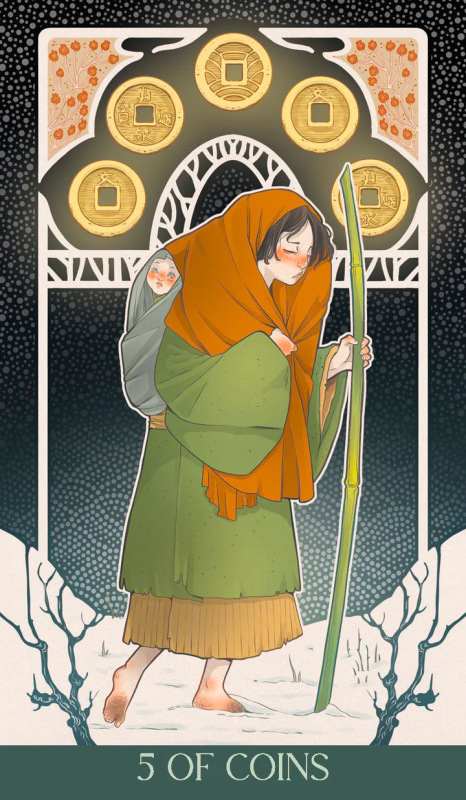 Japanese Art Nouveau Tarot - Debora Mayfair 8