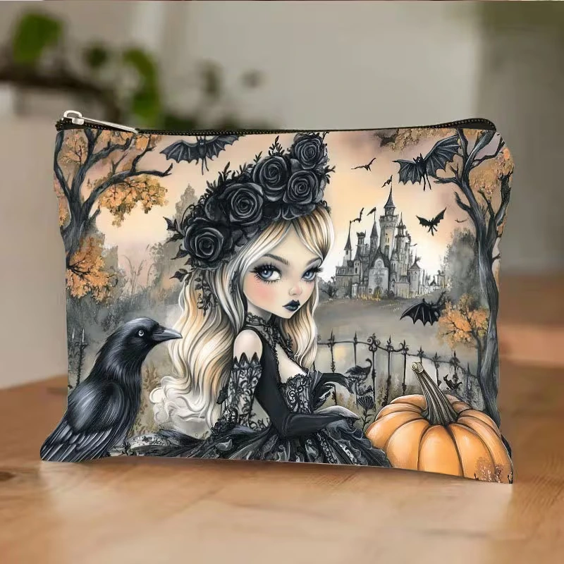 Taštička na zips Gotická Čarodejnica 25 x 17 cm 1