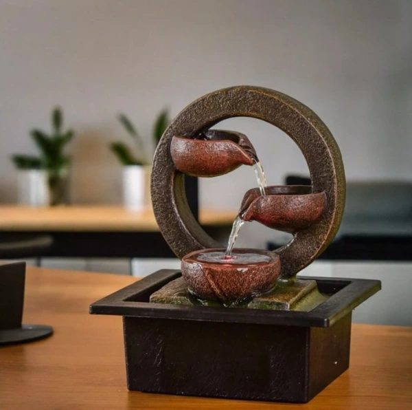 Feng-Shui Fontána Zen s LED Osvetlením