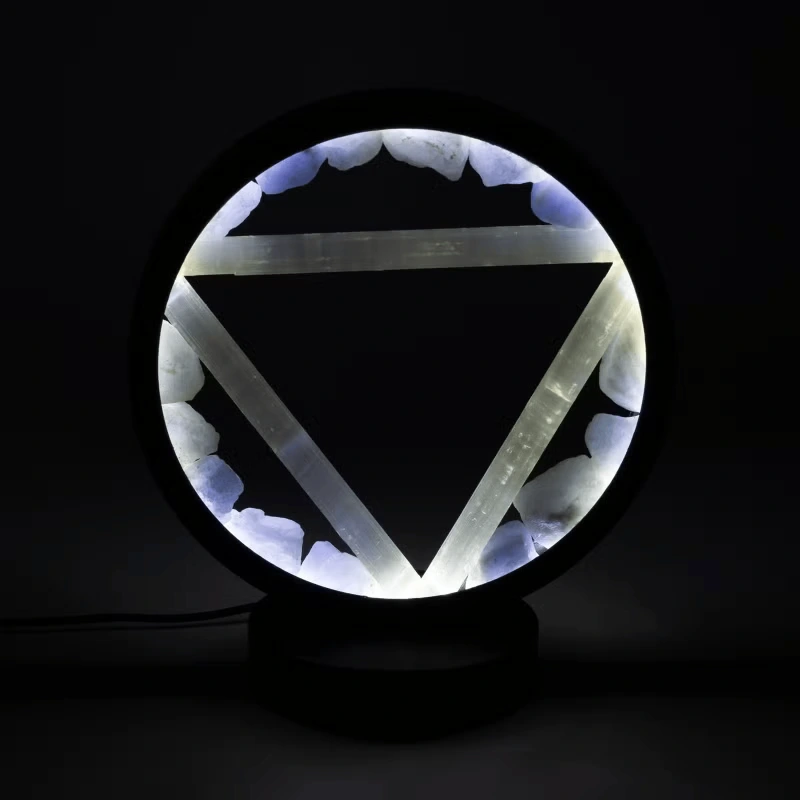 Lampa Drahokamová - Zen Spirit - Akvamarín a Selenit 1