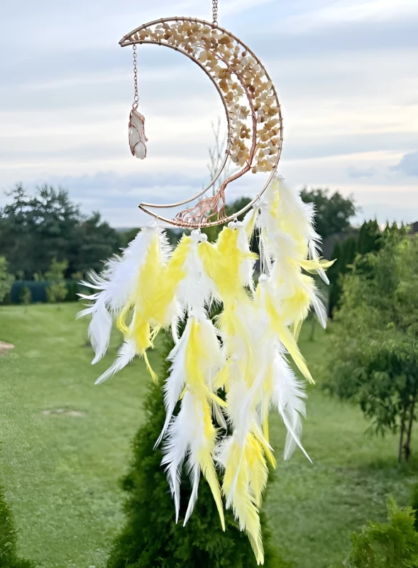 Lapač Snov Mesiac s Jadeitom 50 cm