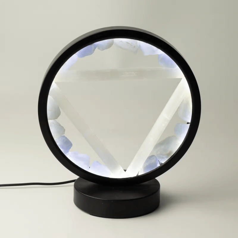 Lampa Drahokamová - Zen Spirit - Akvamarín a Selenit 2