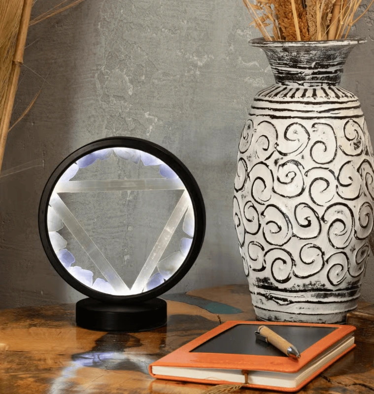 Lampa Drahokamová - Zen Spirit - Akvamarín a Selenit