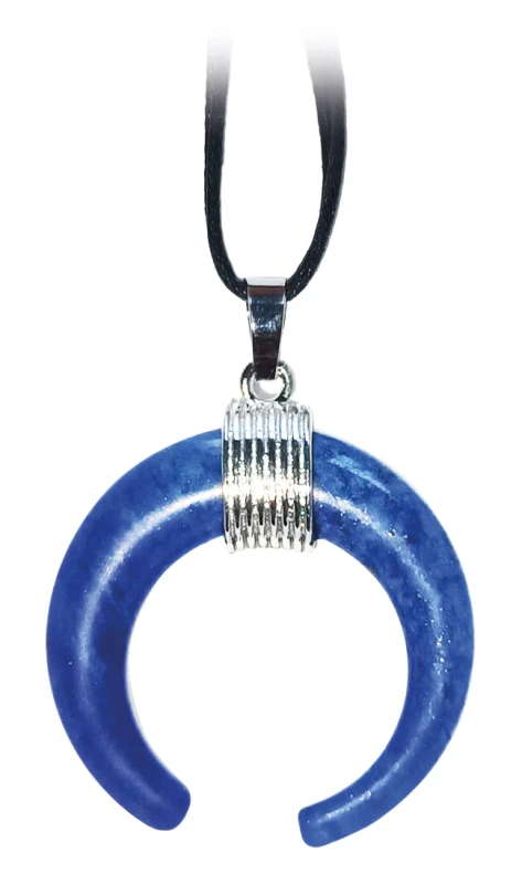 Prívesok Amulet Lapis Lazuli Mesiac so šnúrkou na zapínanie - Múdrosť, Kľud a Poznanie 1