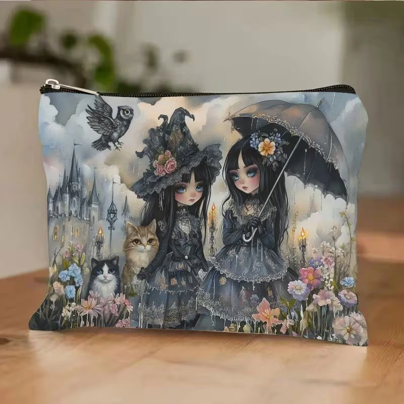 Taštička na zips Gotické Čarodejnice 25 x 17 cm 1