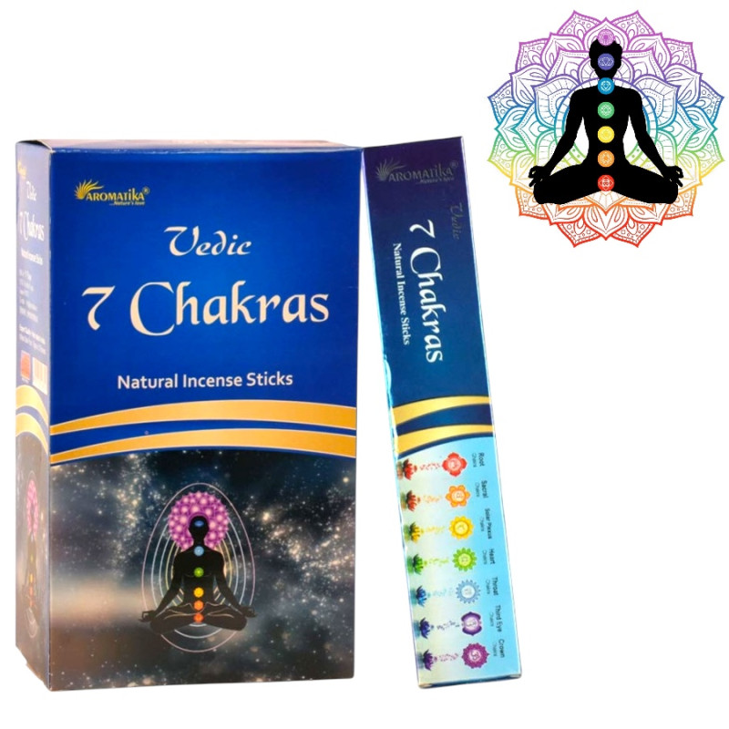 Vonné Tyčinky Aromatika Vedic - 7 Čakier
