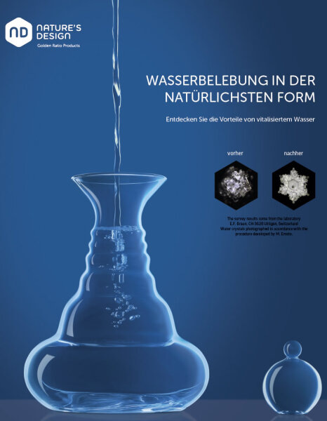 Karafa Zlatý Kvet Života 1.3 L + 4 Poháre Kvet Života - Sada 3