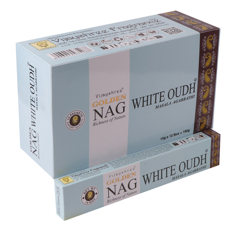 Vonné Tyčinky Golden Nag - Oudh Biely