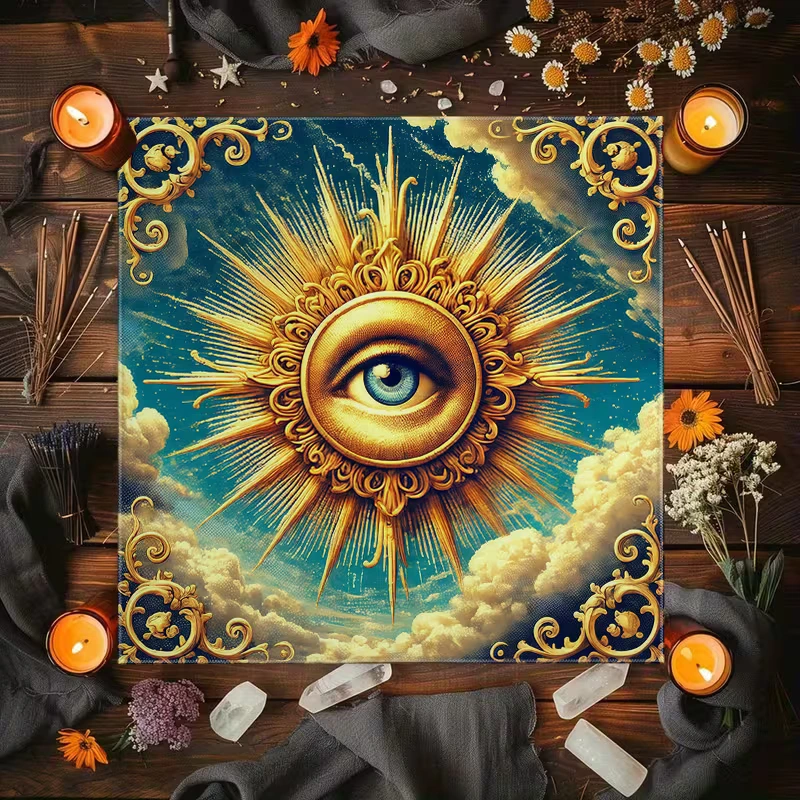 Obrus, plátno na veštenie Oko 2