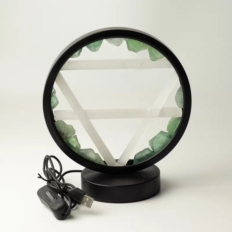 Lampa Drahokamová - Zen Spirit - Aventurín a Selenit 2