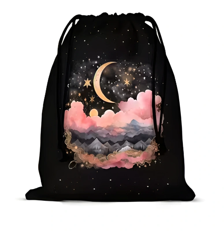 Vrecko na karty/tarot Mesiac 14 x 17.5cm