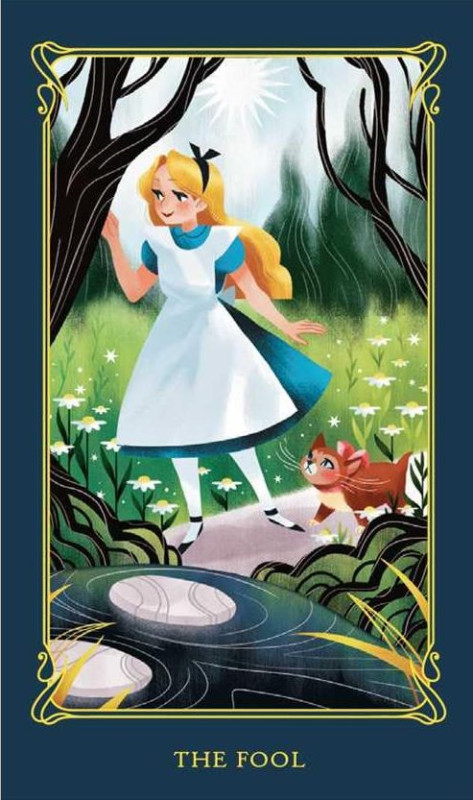 Alice in Wonderland Tiny Tarot in Tin Box 1