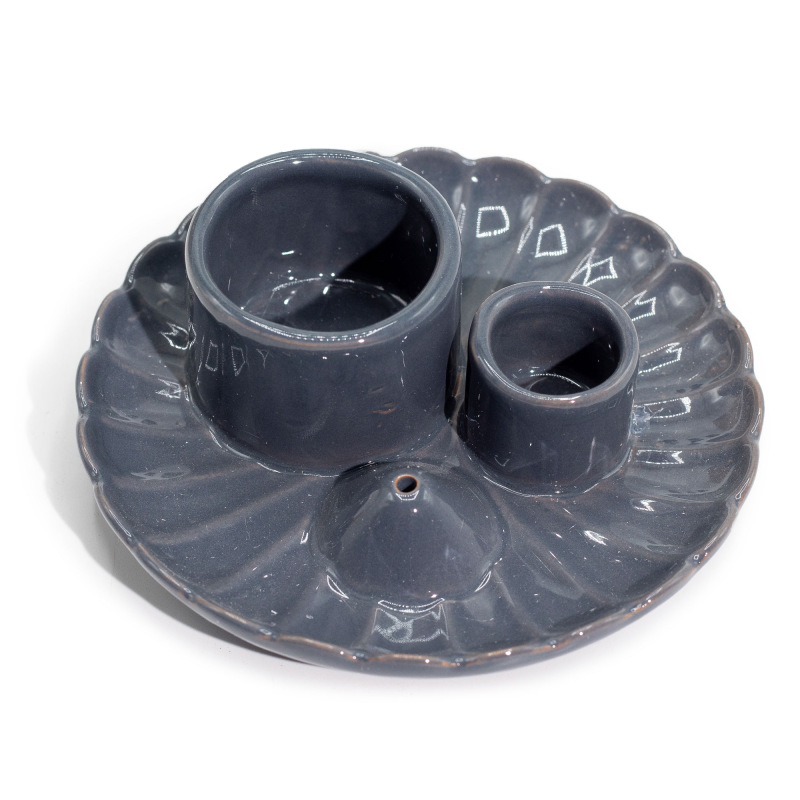 Kadidelnica / Stojan 3 v 1 na Vydymovanie Mandala - sivá