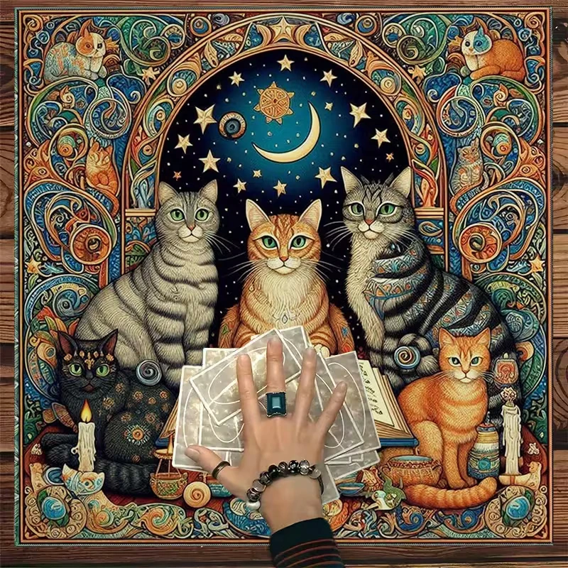 Obrus, plátno na veštenie Mačky 2
