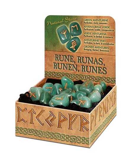 Runy/Runové kamene Zelený Aventurín
