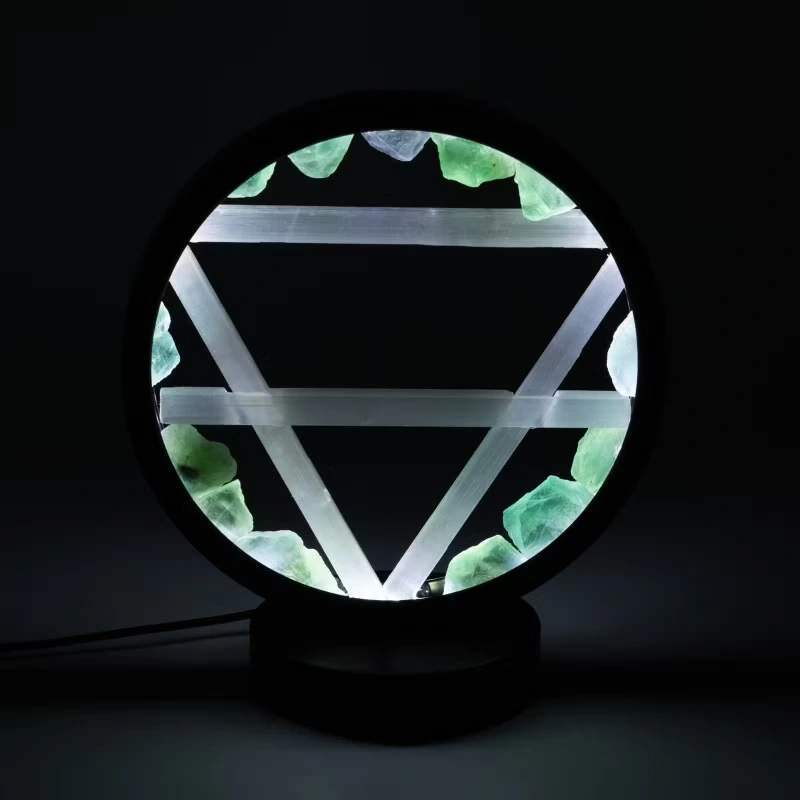 Lampa Drahokamová - Zen Spirit - Aventurín a Selenit 1