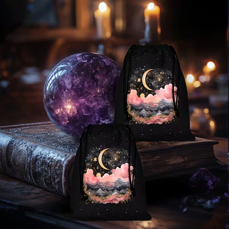 Vrecko na karty/tarot Mesiac 14 x 17.5cm 1