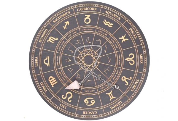 Kyvadlo Ruženín s Podložkou na Veštenie Zodiac