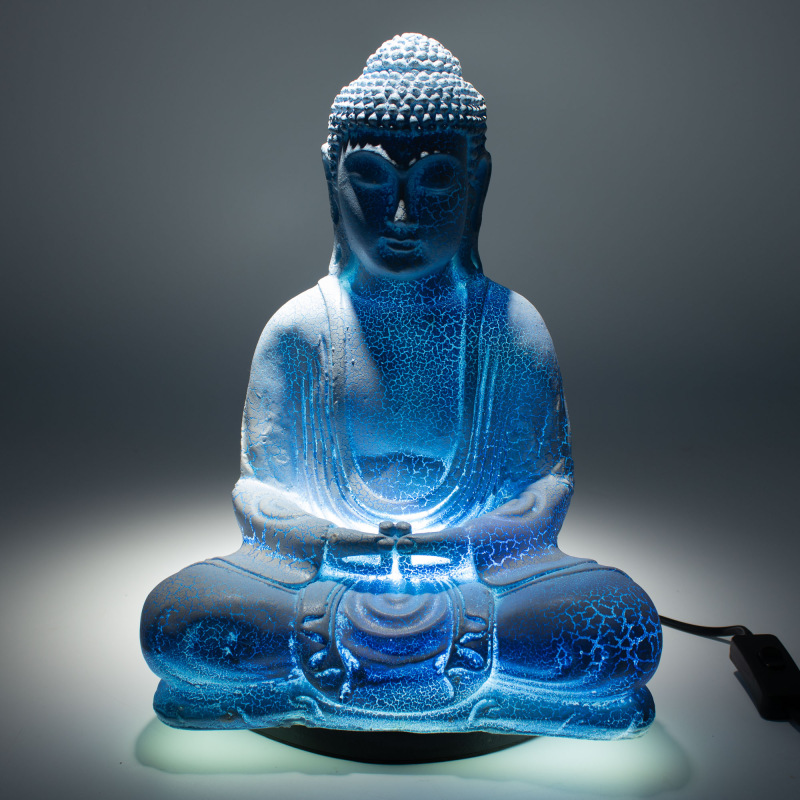 Meditačné Tienidlo Buddha - modré 1