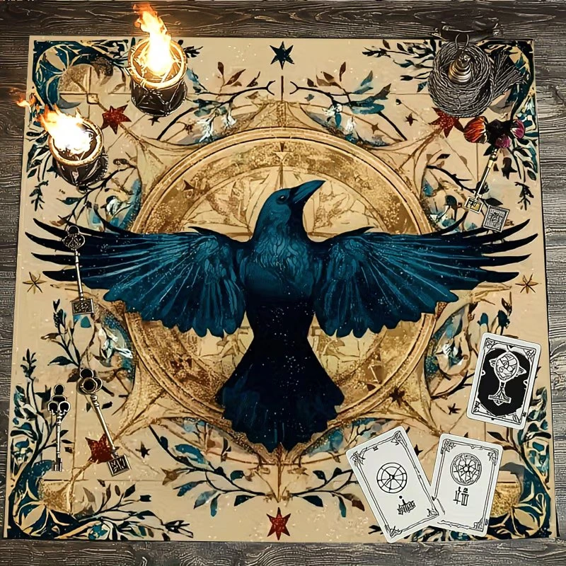 Obrus, plátno na veštenie Havran 1