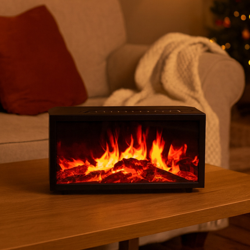 Aroma Difúzer Plamene so Zvukom Vtákov a Meniacimi Farbami 3