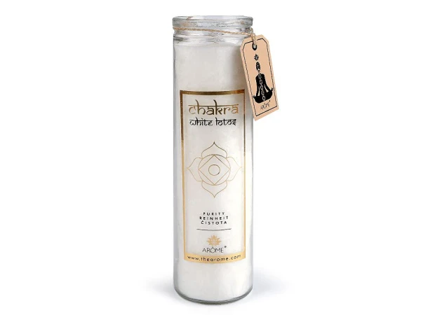 Sviečka Vonná ChAKRA White Lotos - Očista