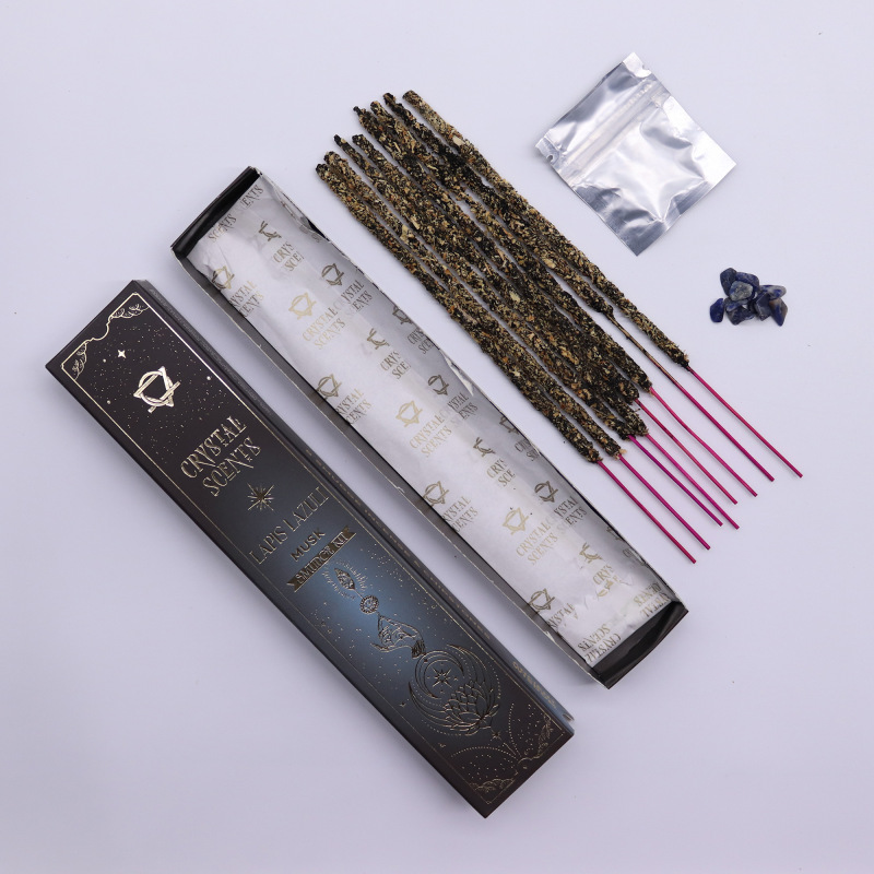 Kryštálové Vonné Tyčinky Pižmo s Lapis Lazuli