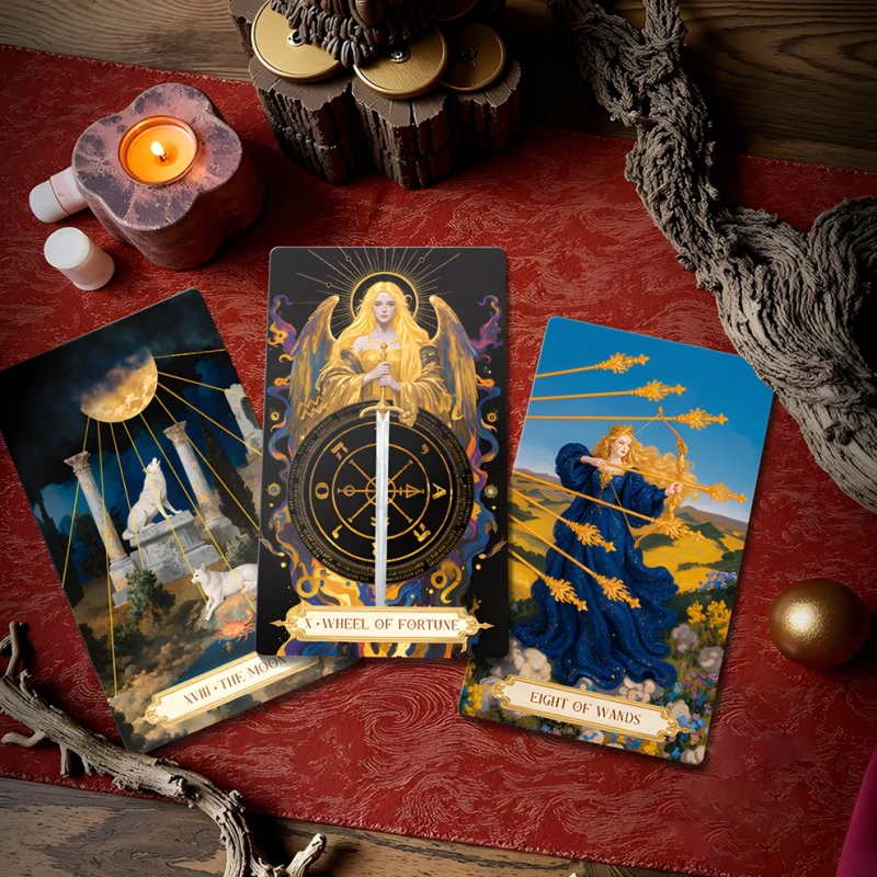 Tarotové karty - Moonshadow Floral Vow Tarot 4