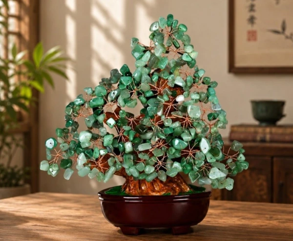Stromček Šťastia Bonsai Zelený Avanturín 28 cm