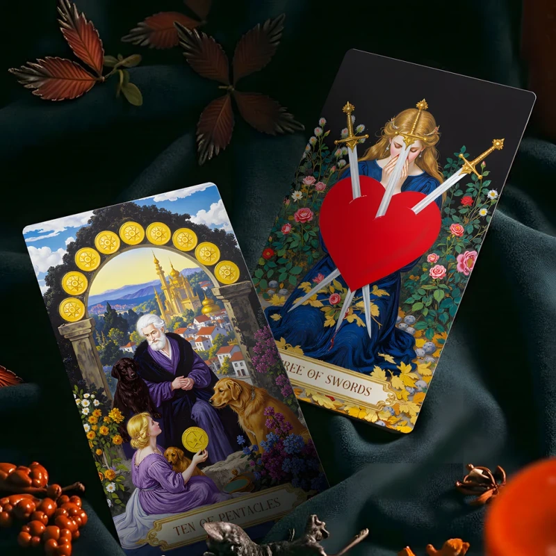 Tarotové karty - Moonshadow Floral Vow Tarot 5