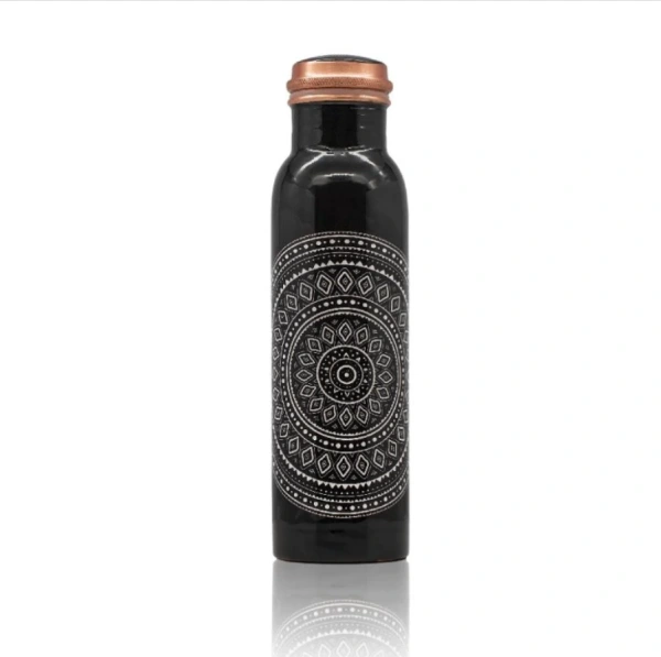 Sada Darčeková Ajurvéda Medená Fľaša 900 ml a Medené Poháre Tepané 300 ml - Mandala 4