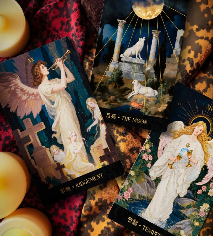Tarotové karty - Moonshadow Floral Vow Tarot 7