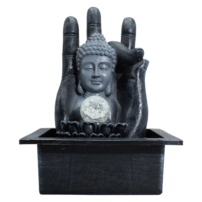 Feng-Shui Fontána Hlava Buddha s Rukou