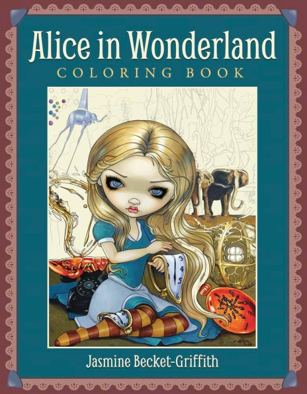 Coloring Book Alice in Wonderland, Jasmine Becket-Griffith