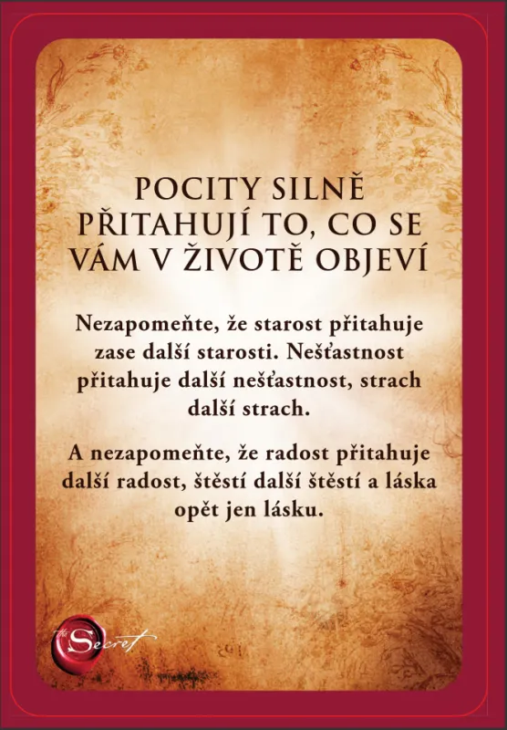 Manifestační karty, Rhonda Byrne 1