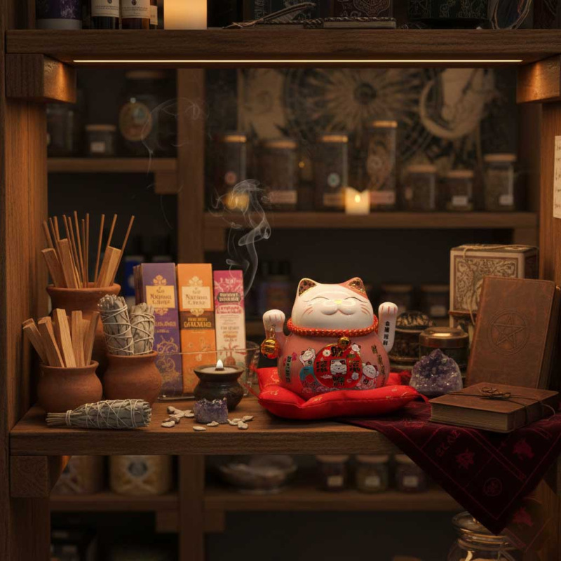 Maneki Neko Mávajúca Mačka Pokladnička Ružová 2