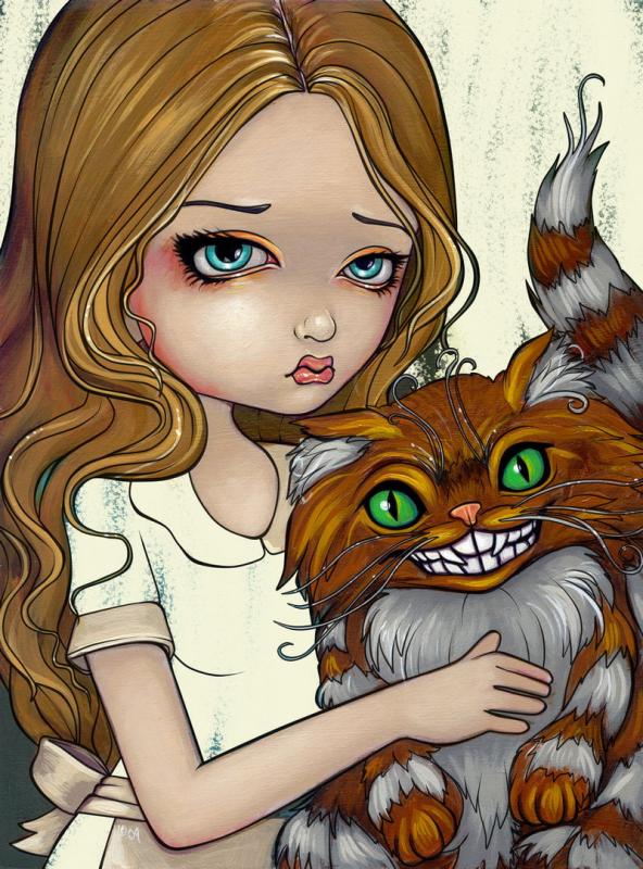 Coloring Book Alice in Wonderland, Jasmine Becket-Griffith 1